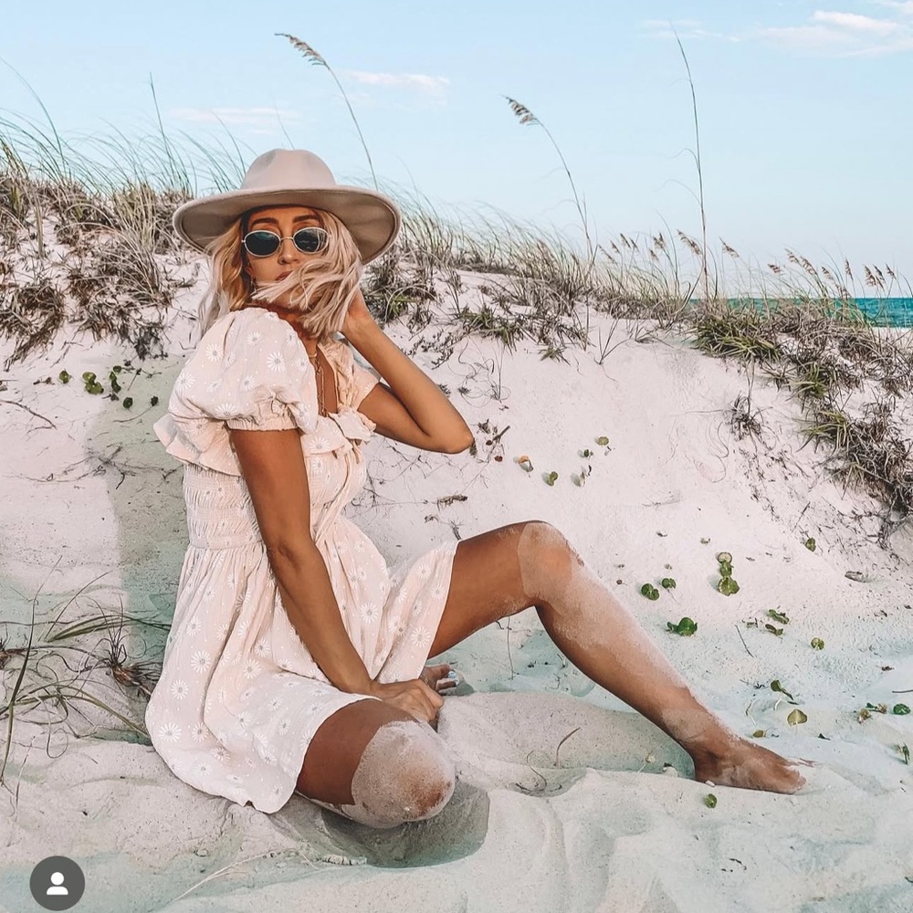 Verge Girl Cream Mini Dress